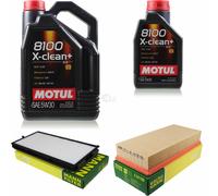 MOTUL 6 L 5W-30 OLIO MOTORE + MANN-FILTER Per BMW 5er Touring E34 520i 525i