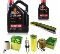 Motul 6 L 5W-30 olio motore + Mann per BMW 3er Touring E91 316i Coupé E92 E90