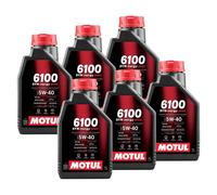 MOTUL 6100 Syn-Nergy Spec 112925 kit olio motore 5W-40 lt. 6 VW 502 00/505 00