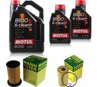 MOTUL 7 L 5W-30 Olio Motore + MANN-FILTER Per BMW 3er E46 318d 320d Touring