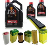MOTUL 7 L 5W-30 OLIO MOTORE + MANN-FILTER Per BMW 3er E46 318d Touring