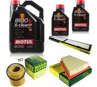 MOTUL 7 L 5W-30 Olio Motore + MANN-FILTER Per BMW X1 E84 xDrive28i
