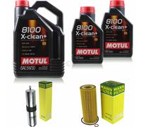 Motul 7 L 5W-30 olio motore + Mann per BMW 3er Parabrezza Touring E91
