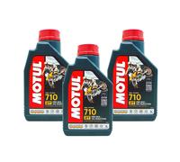 Motul 710 2T Olio 100% Sintetico per Miscela Moto Scooter 2 tempi 3 LT 03MO01