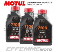 MOTUL 7100 5W40 MA2 100% SINTETICO 3 Litri olio motore 4T Moto Quad Atv Scooter