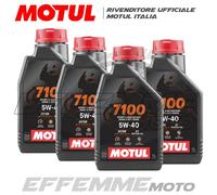 MOTUL 7100 5W40 MA2 100% SINTETICO 4 Litri olio motore 4T Moto Quad Atv Scooter