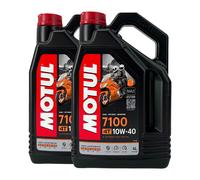 MOTUL 7100 SAE 10W-40 4T Olio Moto Api Sp, Jaso MA2, 2x4 Litro