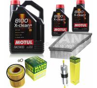 MOTUL 7L 5W-30 Olio Motore + MANN-FILTER Per BMW Coupe E82 125I E92 325I 325XI