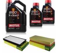 MOTUL 7L 5W-30 Olio Motore + MANN-FILTER Per BMW E34 535I 530I E32 730 IIL 735