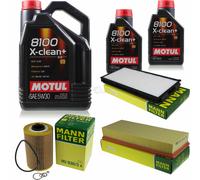 Motul 7L 5W-30 olio motore + Mann per BMW E34 530i 535i E32 730 Iil 735