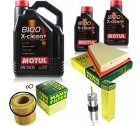 Motul 7L 5W-30 olio motore + Mann per BMW X1 E84 xDrive28i Touring F11 528i
