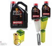 Motul 7L 5W-30 olio motore + Mann per BMW X3 E83 3.0 D X6 E71 E72 30d xDrive30d