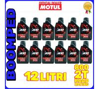 MOTUL 800 ROAD RACING OLIO MISCELA MOTO SCOOTER 2 TEMPI USO GARA 12 LITRI 12MO09