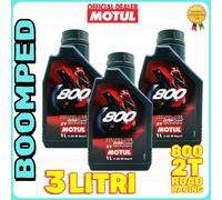 MOTUL 800 ROAD RACING OLIO MISCELA MOTO SCOOTER 2 TEMPI USO GARA 3 LITRI 03MO09
