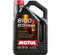 MOTUL 8100 ECO-CLEAN SAE 0W-30 C2 TANICA 5LT OLIO MOTORE ACEA C2, ILSAC GF-6A