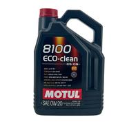 MOTUL 8100 Eco-Clean SAE 0W-20 Olio Motore BMW LL-17 Fe MB 229.72, 5 Litro