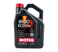 MOTUL 8100 Eco-Lite SAE 0W-20 Olio Motore Chrysler Ms 6395, Api Sp RC, 5 Litro