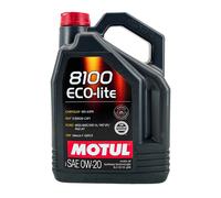 MOTUL 8100 Eco-Lite SAE 0W-20 Olio Motore Chrysler Ms 6395, Api Sp RC, 5 Litro
