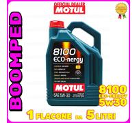 MOTUL 8100 Eco-Nergy 5W30 oilo RENAULT RN0700 API SP ACEA A5/B5 5 LITRI MO70