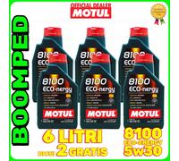 MOTUL 8100 Eco-Nergy 5W30 olio auto FORD WSS-M2C913-D SP A5/B5 6 LITRI 06MO71