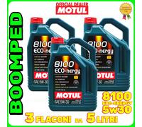 MOTUL 8100 Eco-Nergy 5W30 olio VW C 530 36 API SP ACEA A5/B5 15 LITRI 03MO70