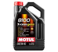 Motul 8100 x-cess gen2 5w40 5lt. olio motore autoveicoli 109776