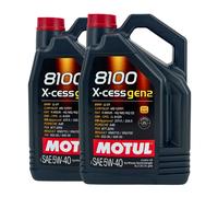 MOTUL 8100 x-Cess GEN2 SAE 5W-40 Olio Motore VW 502 00, VW 505 00, 5 Litro