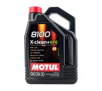 MOTUL 8100 x-Pulire + Efe SAE 0W-30 Olio Motore VW 504 00, VW 507 00, 5 Litro
