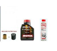 MOTUL 8100 X-CLEAN EFE SAE 5W30 ACEA C2/C3 LL4 5 LT+FILTRO OLIO+TRATTAMENTO OLIO