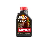 Motul 8100 X-Clean FE 5W-30 è un olio motore 100% sintetico per veicoli benzina e diesel, compatibile con DPF e normative Euro 4, 5 e 6.