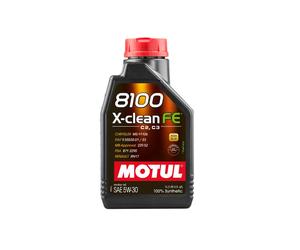 Motul 8100 X-Clean FE 5W-30 è un olio motore 100% sintetico per veicoli benzina e diesel, compatibile con DPF e normative Euro 4, 5 e 6.