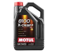 Motul 8100 X-Clean+ Olio 5W30 5L, Nero