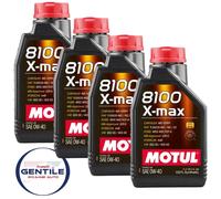 MOTUL 8100 X-MAX 0W-40 100% SINTETICO ACEA A3/B4 OLIO MOTORE AUTO 4 LT