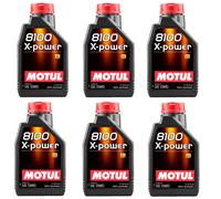 Motul 8100 X-POWER 10W60 6 LITRI Olio Motore Auto Alte Prestazioni 100%Sintetico