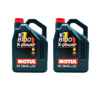 Motul 8100 X-Power 10W60 Olio Motore 100% Sintetico ACEA A3/B4 API SN 10L 02MO82