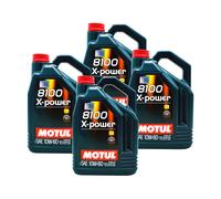 Motul 8100 X-Power 10W60 OLIO MOTORE AUTO RACING SP A3/B4 20 litri 04MO82