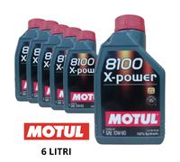 MOTUL 8100 X-Power 6 litri 10W60 A3/B4, 4-tempi aspirati o sovralimentati