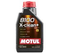 Motul 8100 x-Pulire + 5W30 Olio Motore Olio Lubrificante 1 Litro Bottiglia