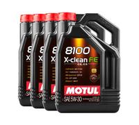 MOTUL 8100 x-Pulire Fe 5W-30 Olio MB 229.52, RN17, PSA B71 2290,4x5 Litro