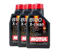 MOTUL 8100 x-Pulire SAE 5W-40 Olio Motore MB 229.51, Renault RN0710, 3x1 Litro