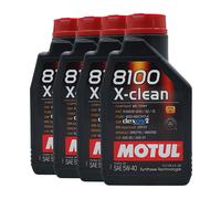 MOTUL 8100 x-Pulire SAE 5W-40 Olio Motore MB 229.51, Renault RN0710, 4x1 Litro