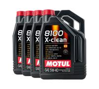 MOTUL 8100 x-Pulire SAE 5W-40 Olio Motore MB 229.51, Renault RN0710, 4x5 Litro