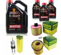 MOTUL 8L 5W-30 Olio Motore + MANN-FILTER Per BMW Coupe E82 125I Cabriolet E93