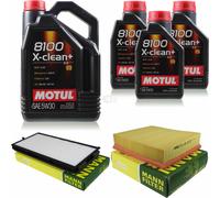 Motul 8L 5W-30 olio motore + Mann per BMW E32 740 Iil V8 730 E34 540i 530i