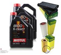 Motul 9L 5W-30 olio motore + Mann per BMW X5 E70 xDrive30d 3.0 D X6 E71 E72 30d