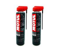 MOTUL C2 CHAIN LUBE ROAD GRASSO CATENA SPRAY MOTO RACING ROAD 2x400ml 02MO17