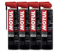 Motul C2 Chain Lube Road Grasso Catena Spray Moto Racing Road 4x400ml 05MO17