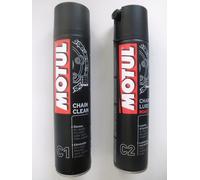 MOTUL CHAIN CLEAN C1 (O-RING) (X-RING) (Z RING) 400ML + MOTUL CHAIN LUBE ROAD C2