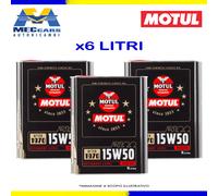 MOTUL CLASSIC 2100 15W50 OLIO MOTORE SEMI-SINTETICO PER AUTO D'EPOCA 6 LITRI