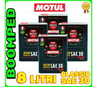 MOTUL CLASSIC SAE 30 8 LT OLIO MOTORE VEICOLI EPOCA 1950 DIESEL BENZINA 04MO82
